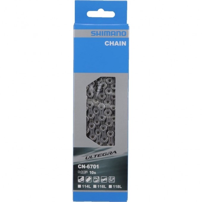 Цепь SHIMANO ULTEGRA, 6701, 10СК, 118 ЗВ., АМП.ПИН (1ШТ) ICN6701118