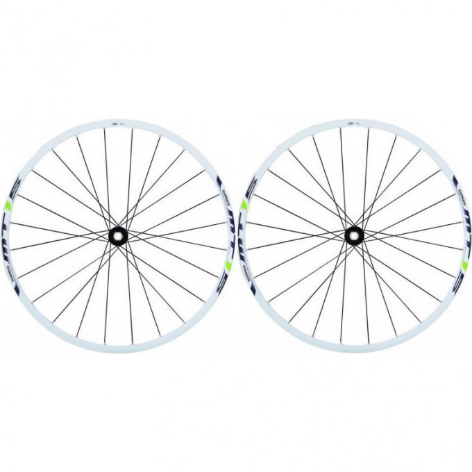 Комплект колес SHIMANO MT15A, ПЕРЕДН. И ЗАДН, 29', C.LOCK, QR, ЦВ. БЕЛ/ЗЕЛ EWHMT15AFR9WC