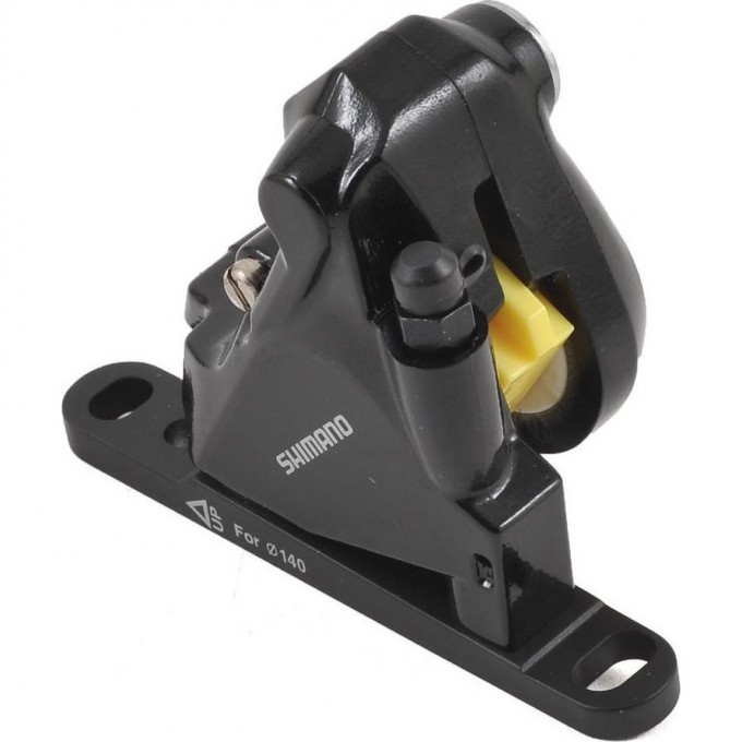 Калипер SHIMANO 105 RS505, передний, гидравлика, FLAT MOUNT, под 140/160 мм, полимерные колодки L03A, IBRRS505F1RF