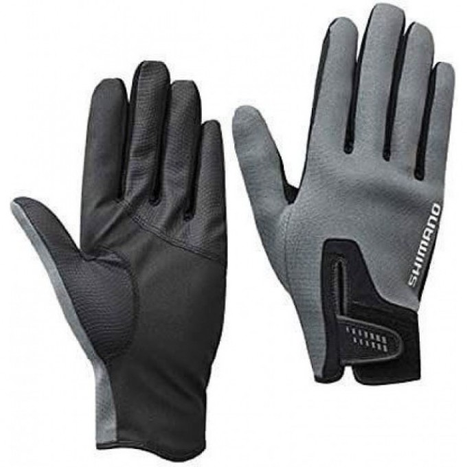 Перчатки SHIMANO GL-095Q серый, размер L 5YGL095QE5