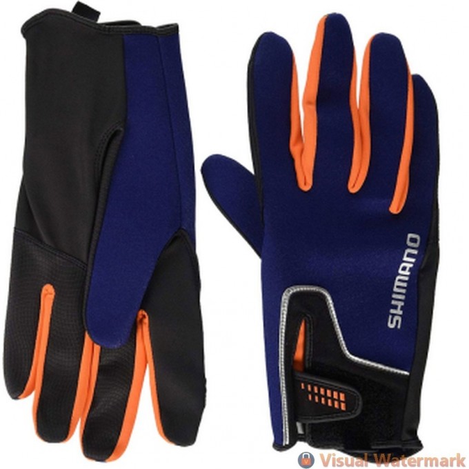Перчатки SHIMANO GL-095Q синий, размер XL 5YGL095QF8