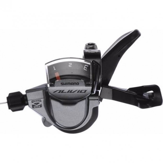Шифтер SHIMANO ALIVIO, M4000, левый, 3 скорости, трос 1800мм ESLM4000LB