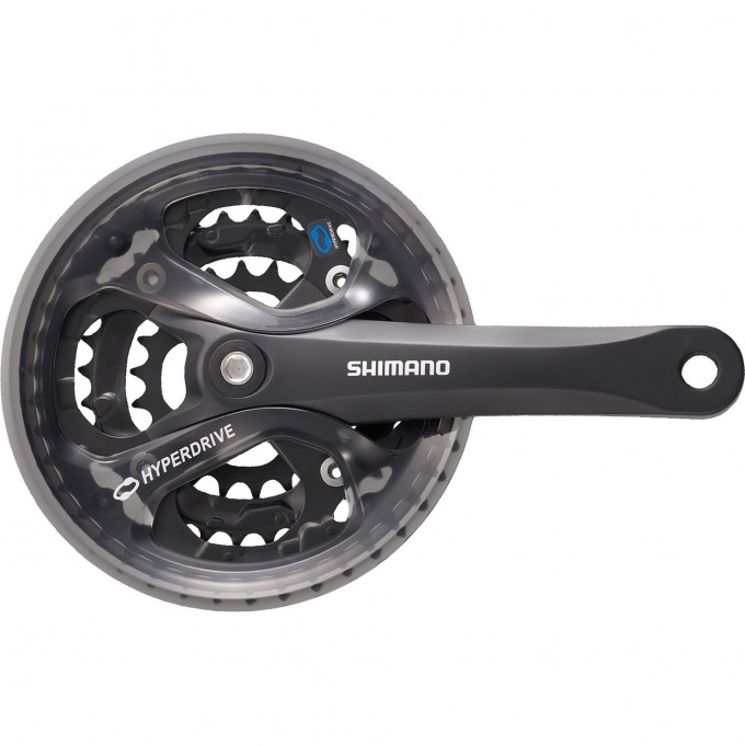 Система SHIMANO ACERA, M361, 175 мм, квадрат, 48/38/28T, защита, черный EFCM361E888CL
