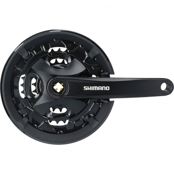 Система SHIMANO ALTUS, MT101, 175 мм, для 3X9 скоростей, квадрат, 40/30/22 черный EFCMT101E002CLB