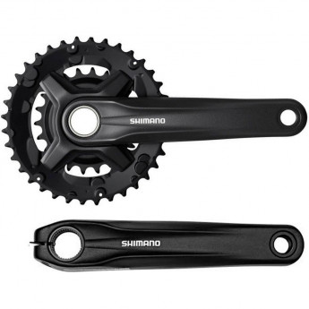 Система SHIMANO MT210, 170мм, для 2x9 скоростей, интегрированный вал., 46/30, без защиты, черный