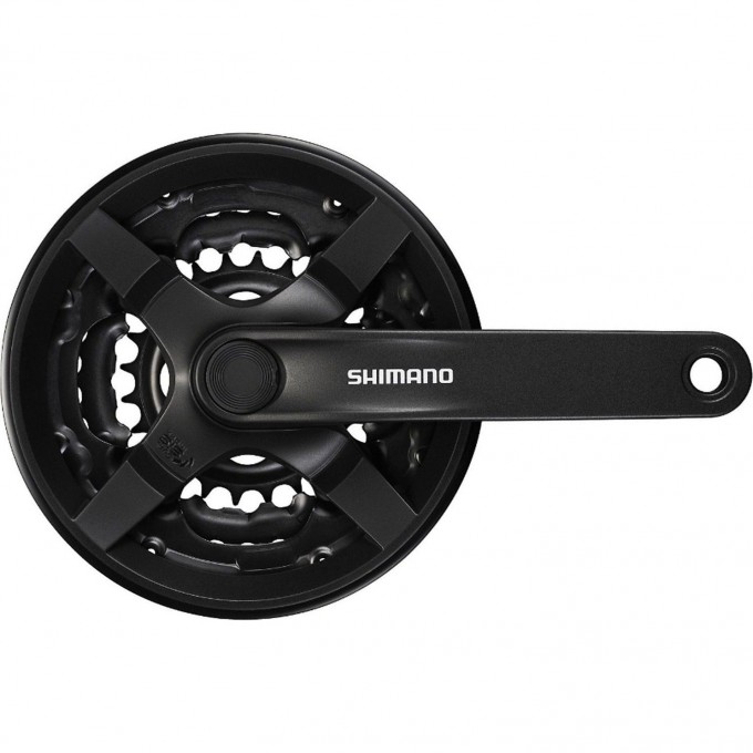 Система SHIMANO TOURNEY TY301, 170 мм, квадрат, 42/34/24, с защитой, черный, без упаковки AFCTY301C244CL