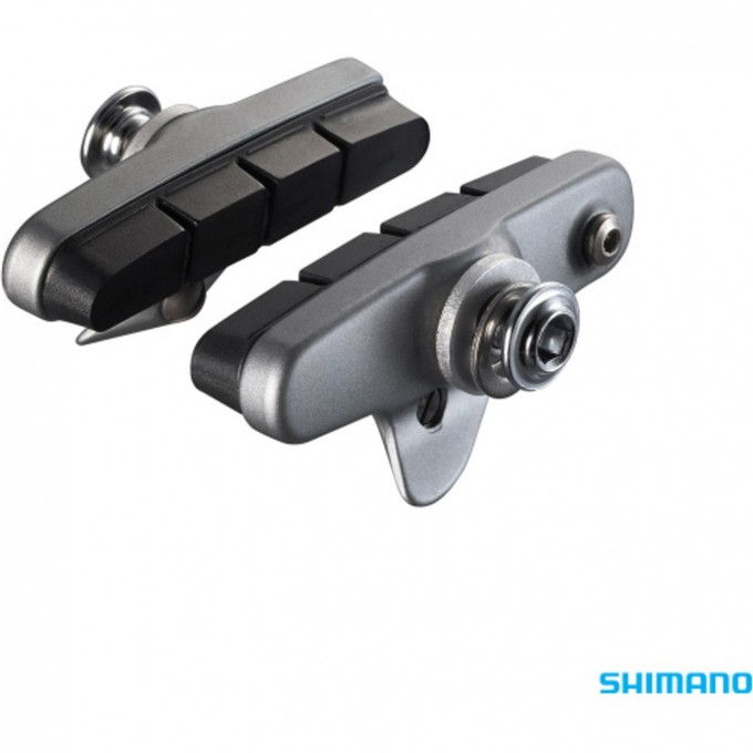 Тормозные колодки, шоссейные SHIMANO R55C4, пара, для BR-5800, серебристый Y88T98040