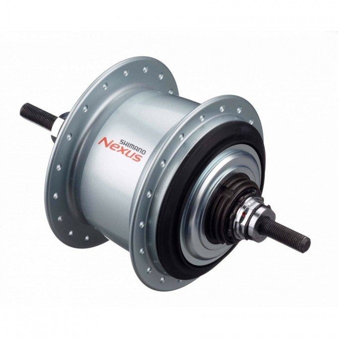 Втулка планетарная SHIMANO NEXUS, C6011, 32 отверстия, 8 скоростей, для роллерного тормоза, 132x184 мм, серебристый, без упаковки KSGC60118RBS