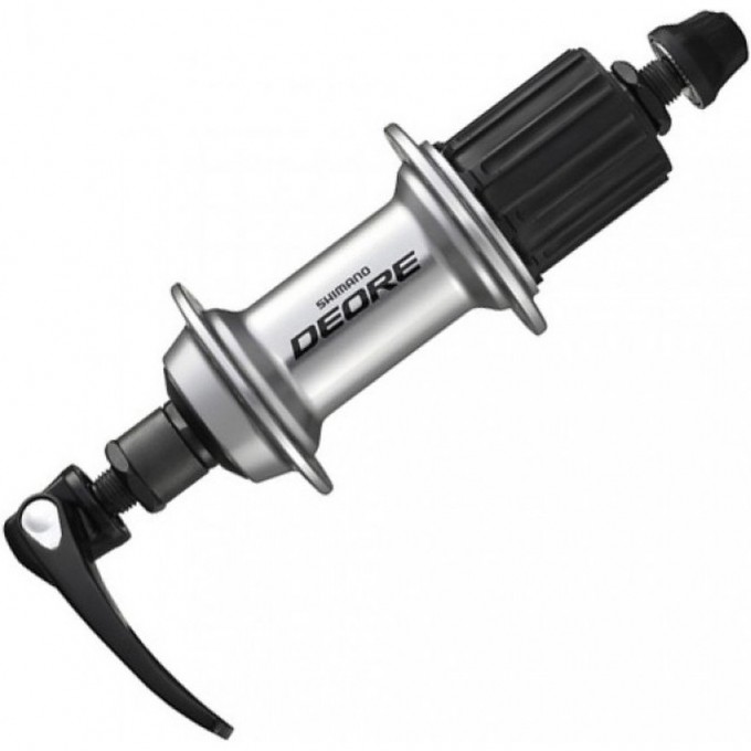 Втулка задняя SHIMANO DEORE T610, 36 отверстий, 8/9/10 скоростей, QR, серебристый EFHT610AZBS
