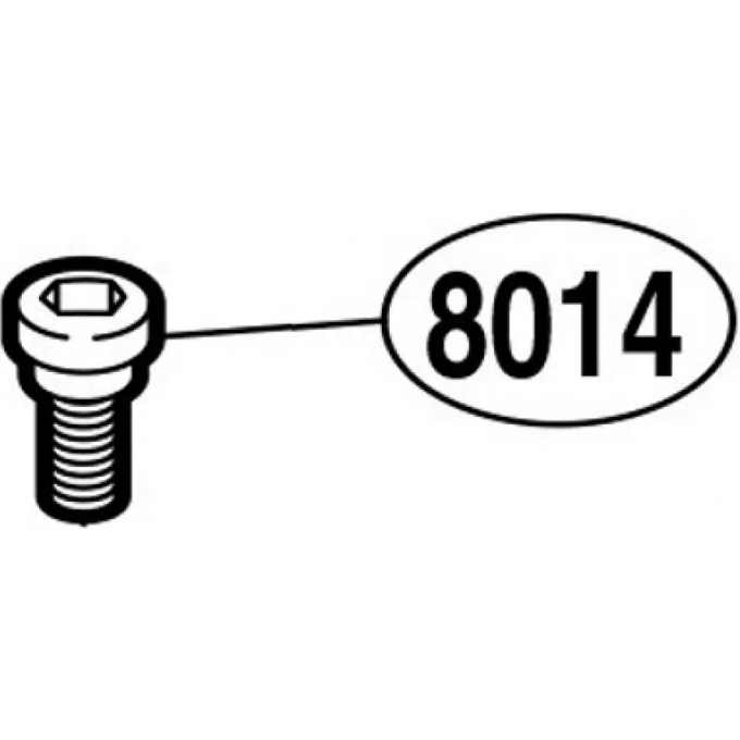 Запасная часть для катушки SHIMANO BAIL ARM SCREW винт держателя ролика RD8014