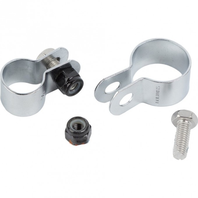 Запасная часть SHIMANO хомут тормоза, на тормозной рычаг, 17,4 мм, болт и гайка ASMCLIPEEP