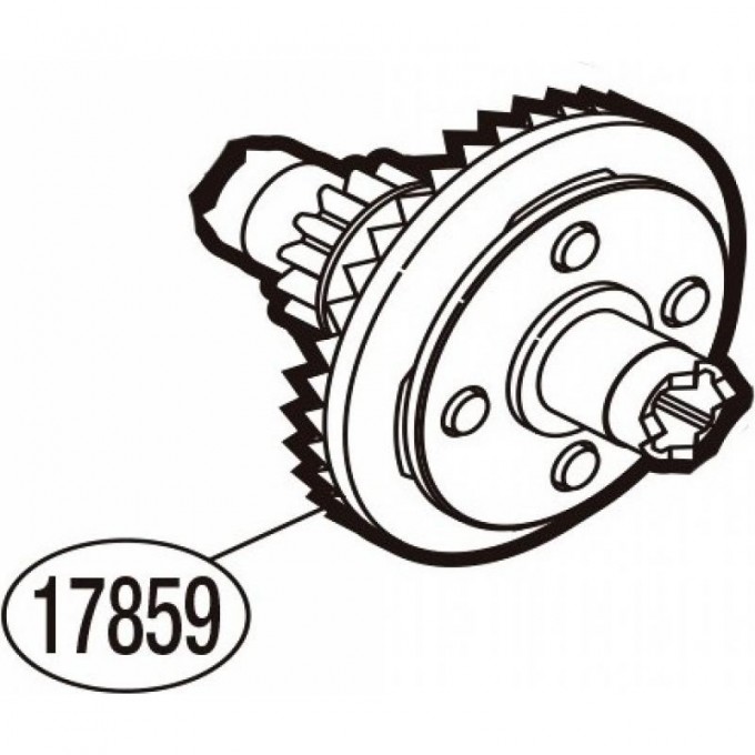 Запчасть для катушки SHIMANO OSCILLATING GEAR ШЕСТЕРНЯ ПРИВОДА ШТОКА RD17862