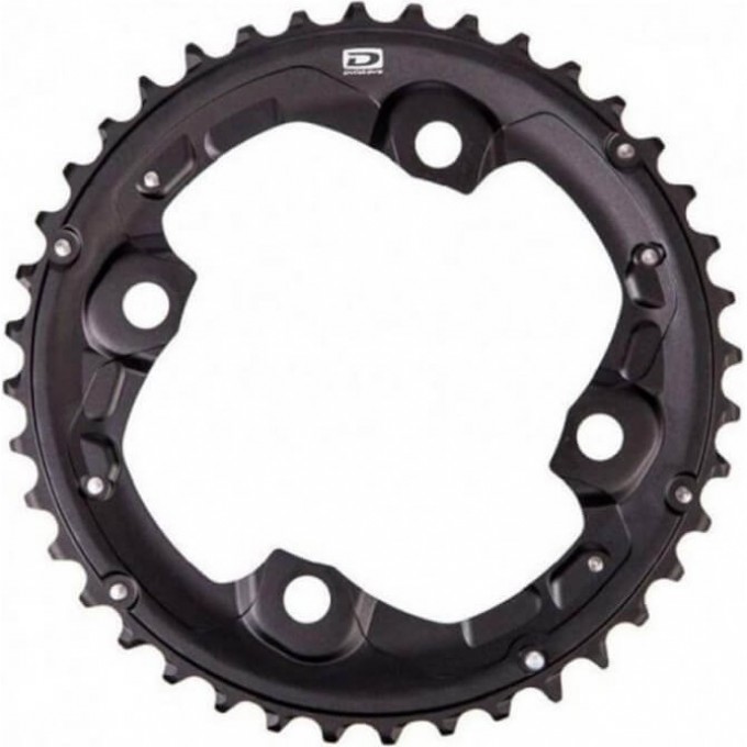 Звезда передняя SHIMANO Y-PART FC-M615, 38T-AK, черная Y1P098020